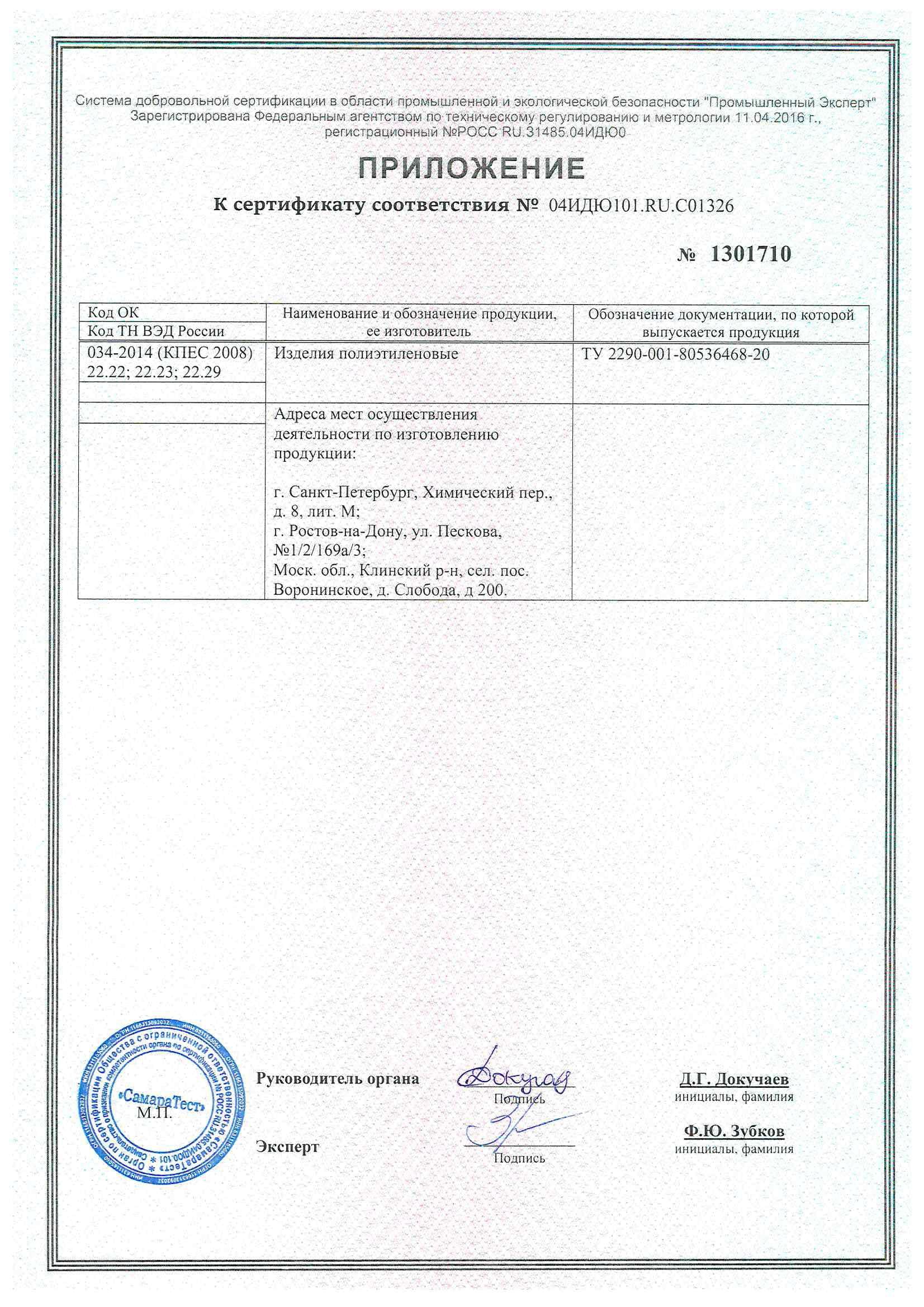 Сертификация продукции